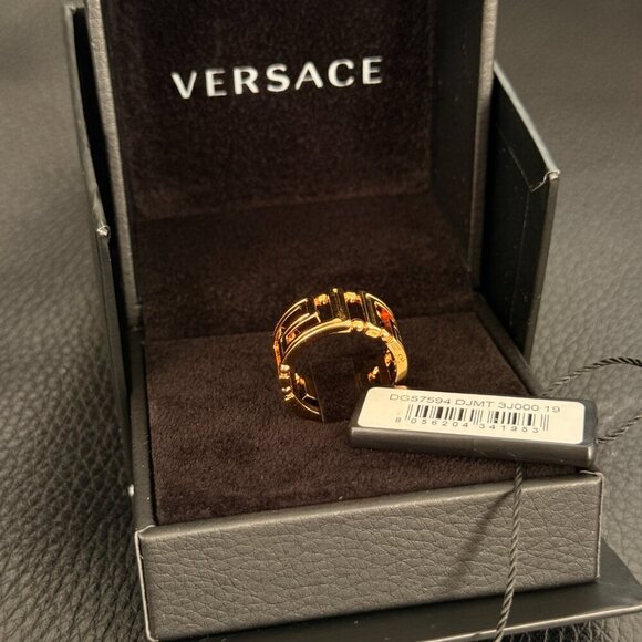 Versace Gold Men's Ring - Picture 11 of 11
